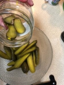Slice Pickles and Return them to the Jar