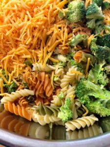Broccoli Cheddar Pasta Salad Ingredients