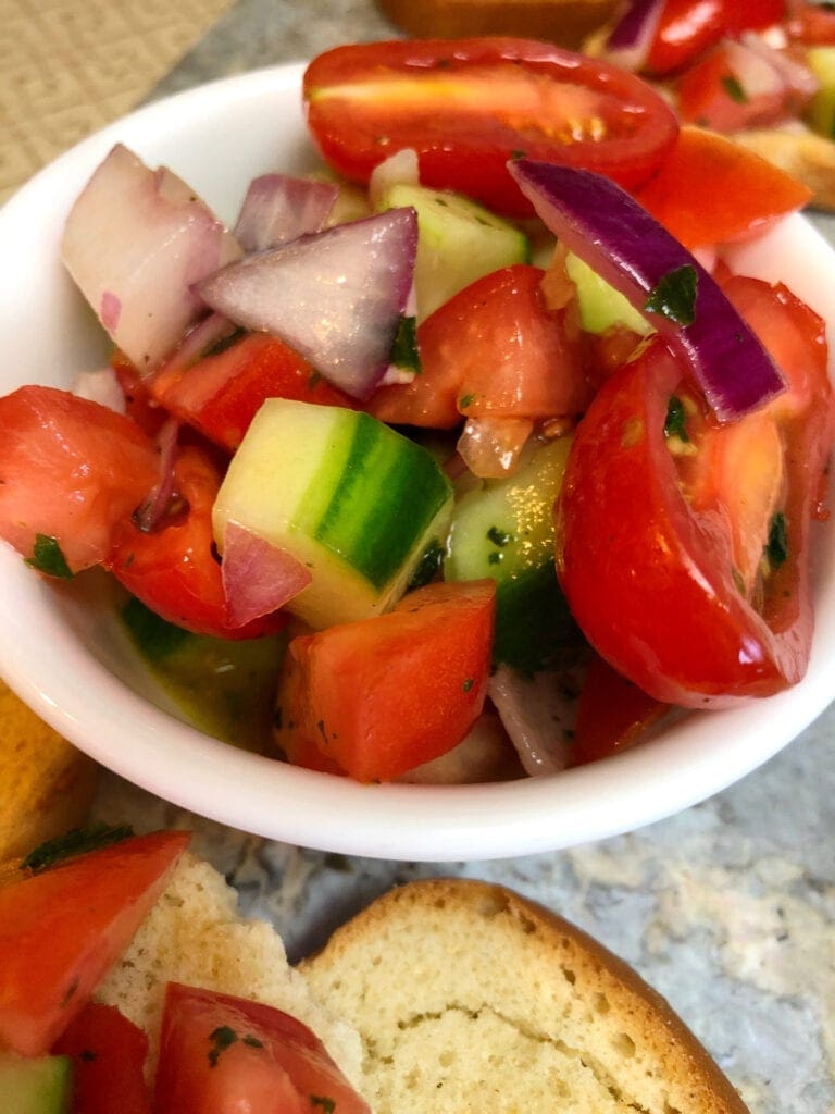 Bowl of Crostini Toppings