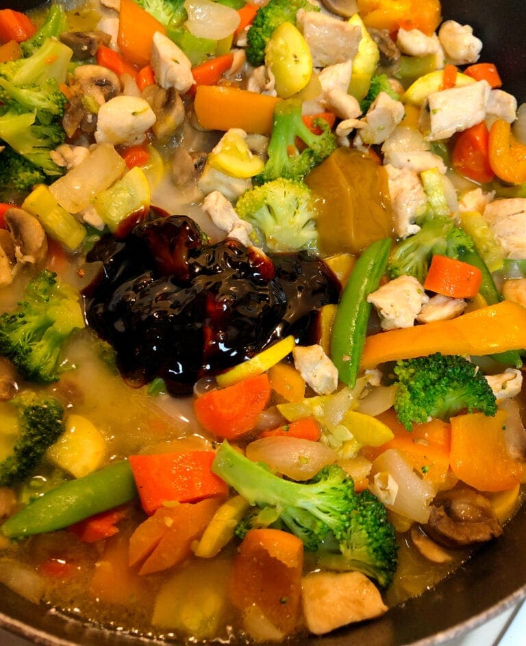 Chicken & Vegetables in Brown Sauce Pattern Princess