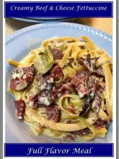 Creamy Beef and Cheese Fettuccine