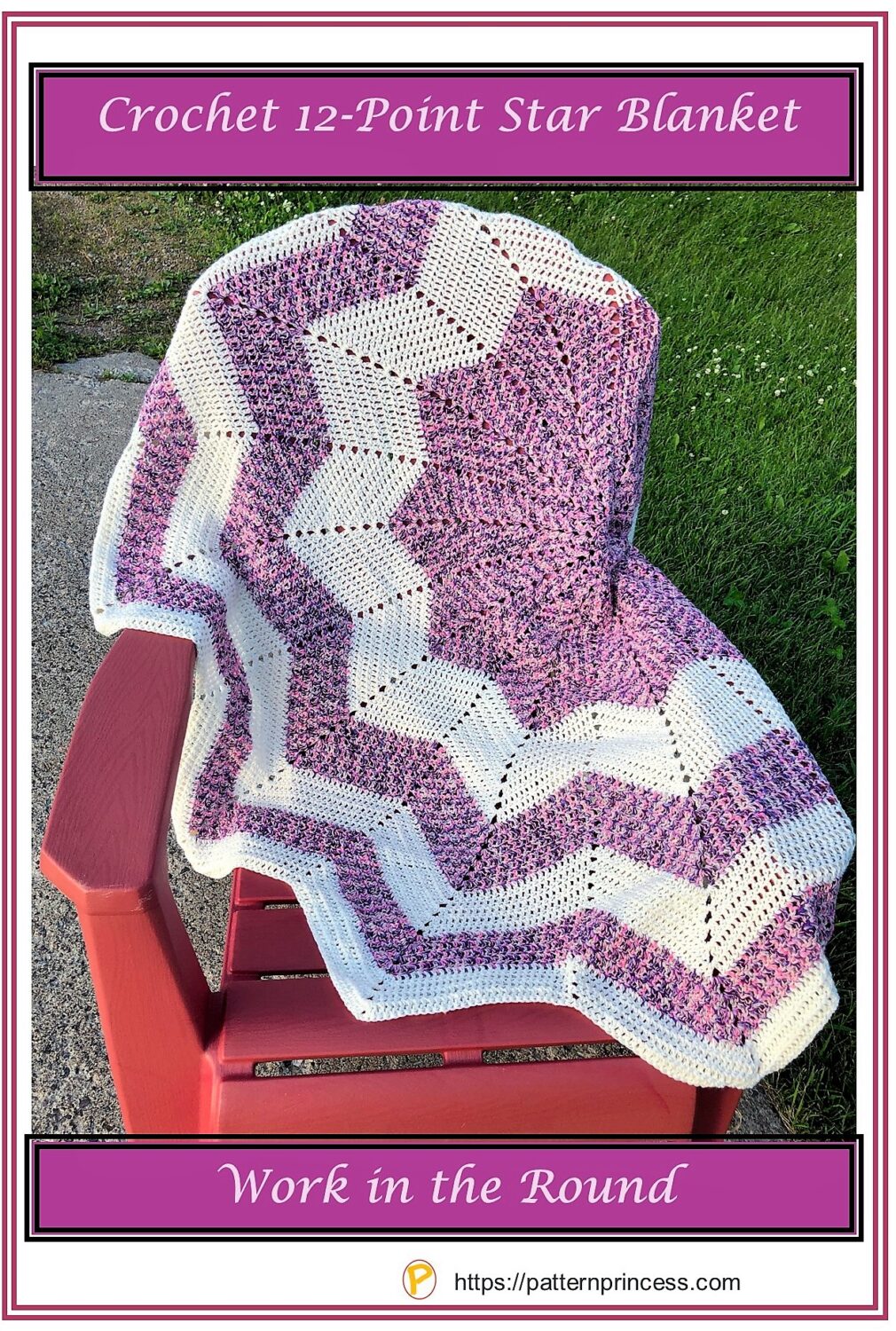 Crochet 12Point Star Blanket Pattern Princess