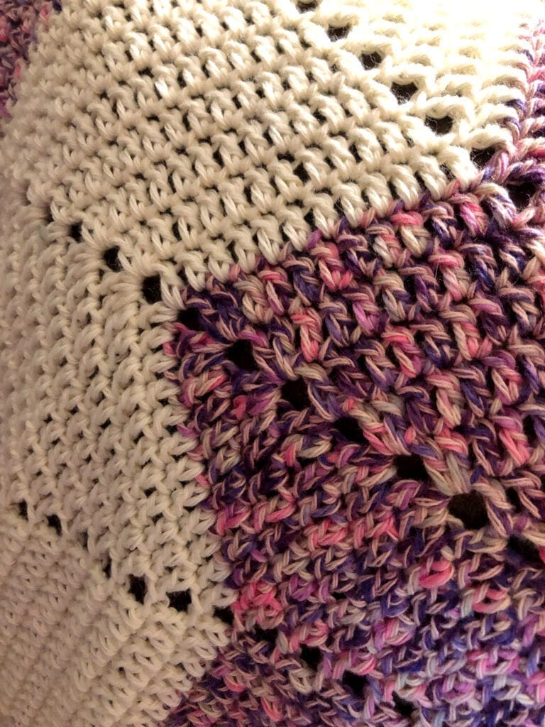 Color Changes Throughout the Star Afghan