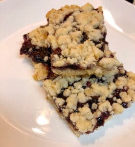 Serving Blueberry Dessert Bars