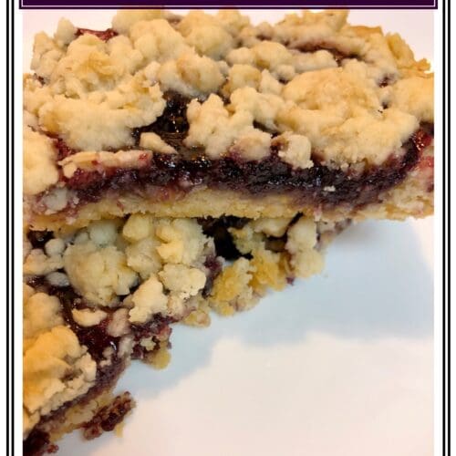 5-Ingredient Vanilla Blueberry Cake Mix Bars Recipe - Pattern Princess