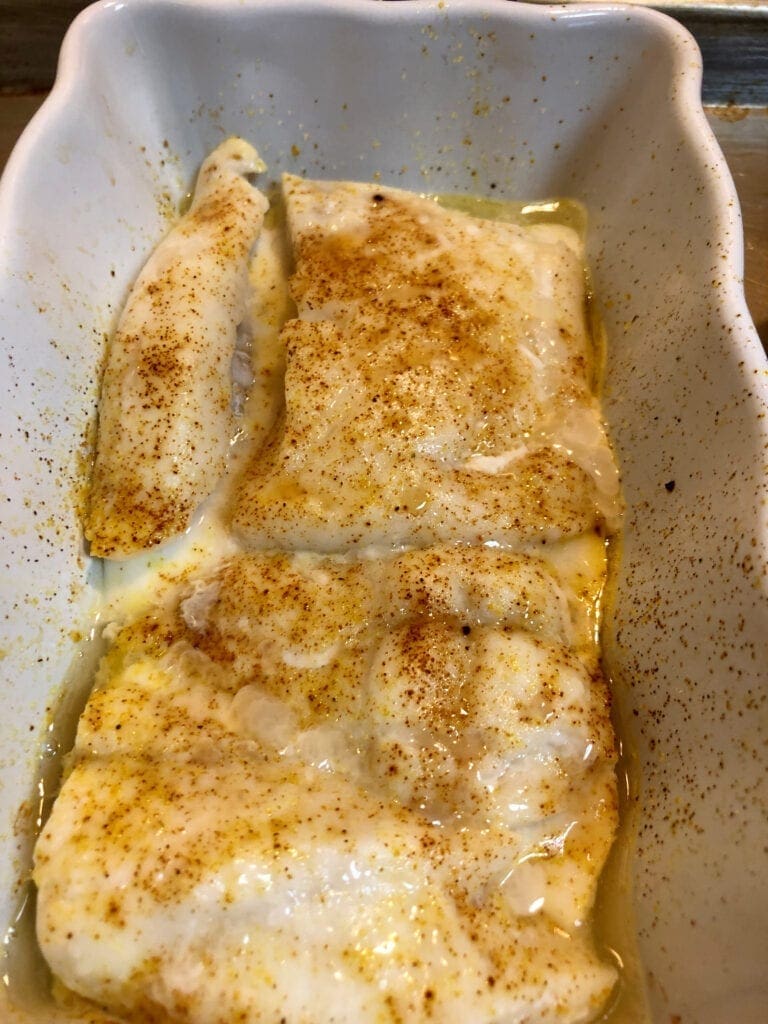 Baked Fish in Casserole Dish