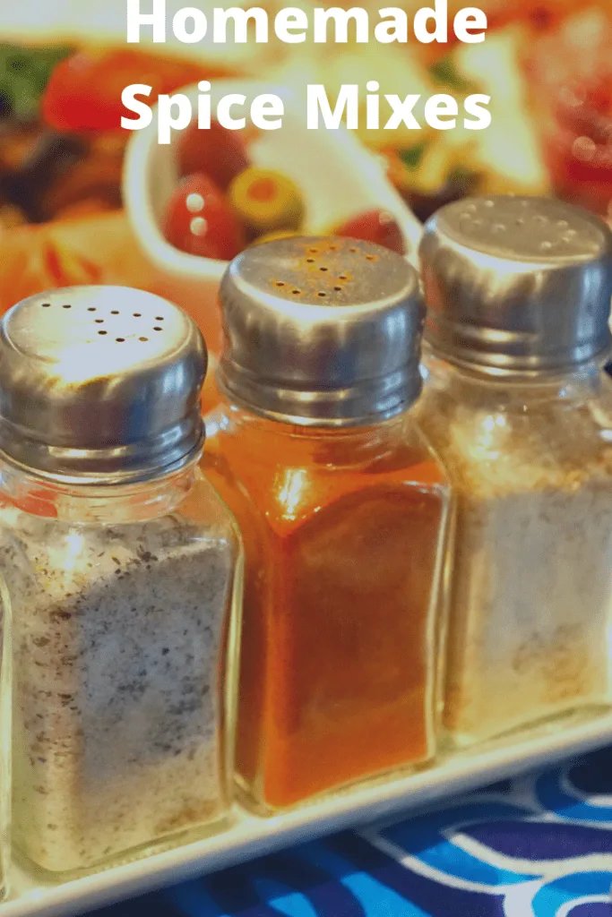Homemade Spice Mixes in Shakers