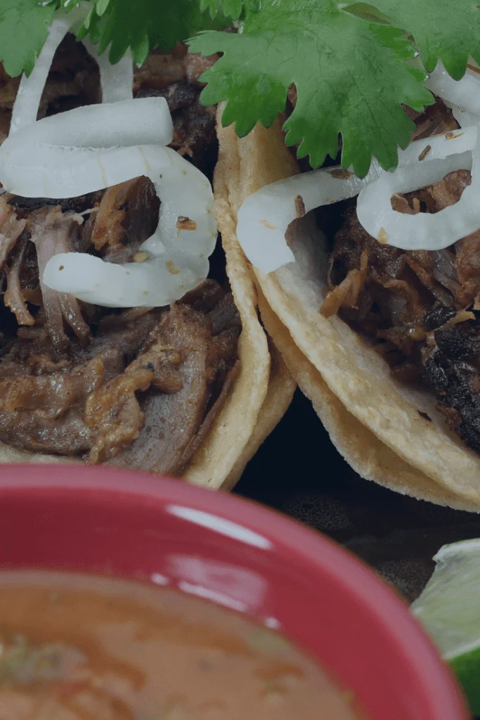 Carnitas Served in Double Flour Shells