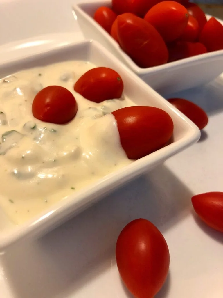 Homemade Ranch Dip with Fresh Vegetables