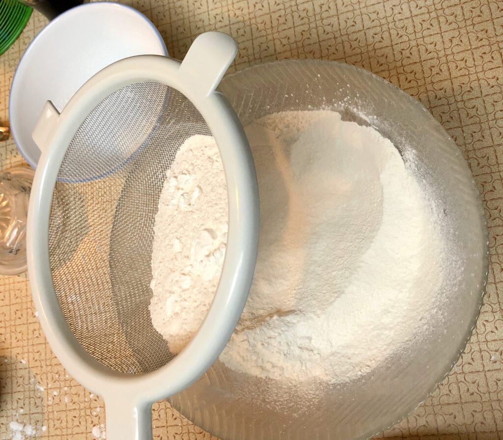Sifting All-Purpose Flour for Cake Flour