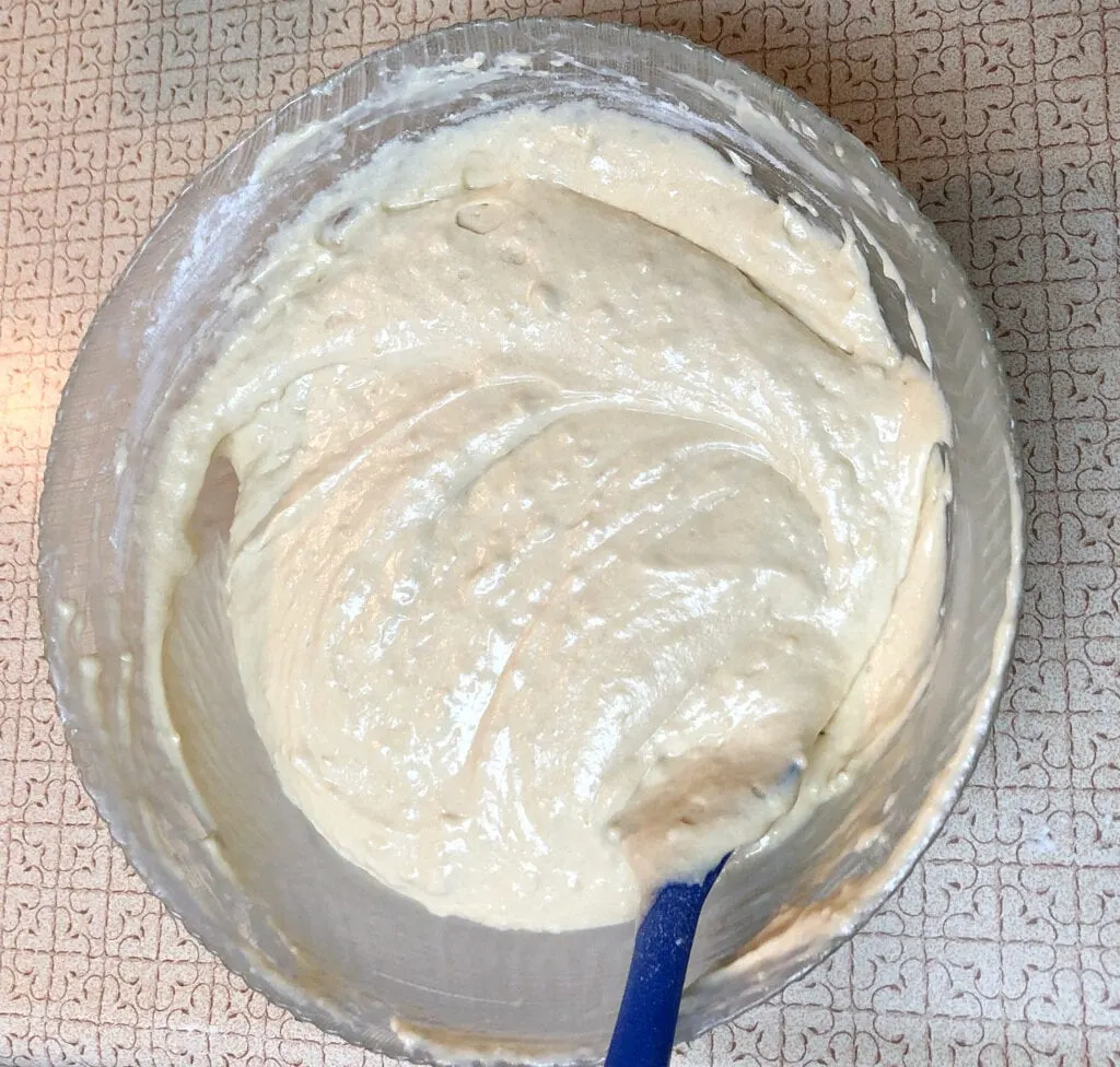 Folding in Ingredients for cake batter