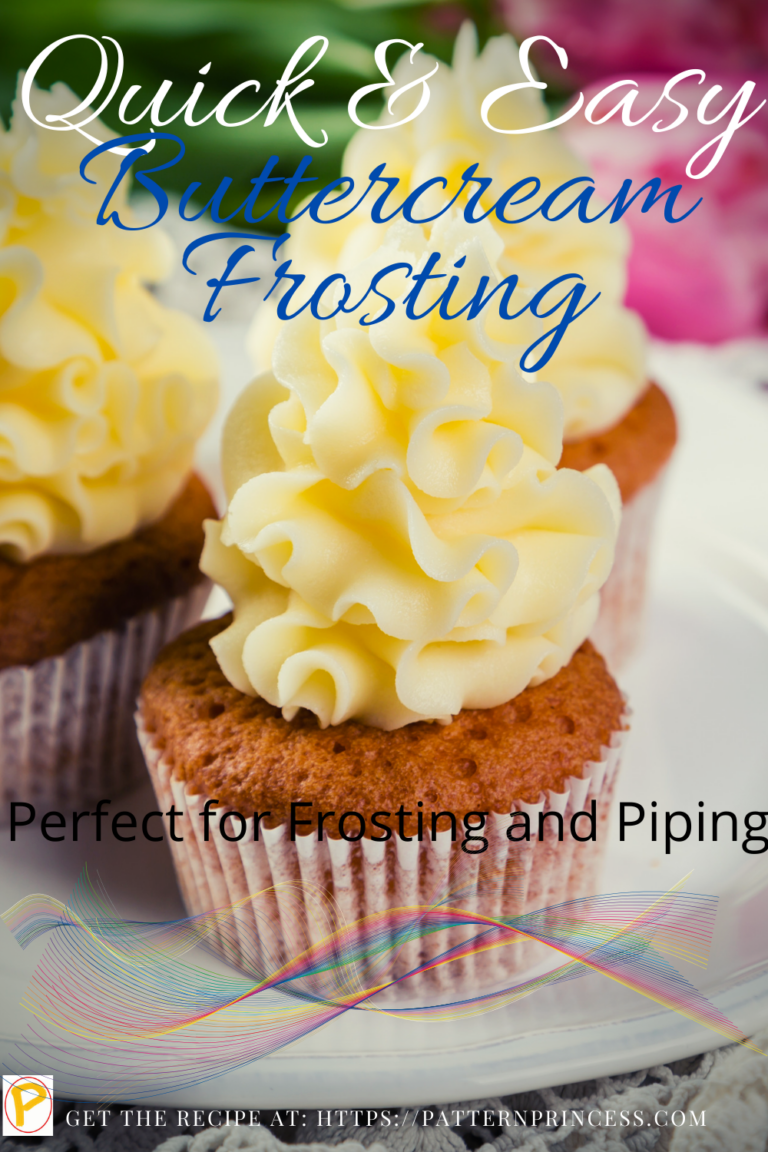 Quick and Easy Buttercream Frosting Pattern Princess