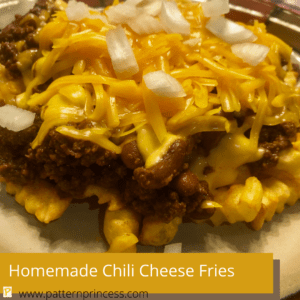 Homemade Chili Cheese Fries