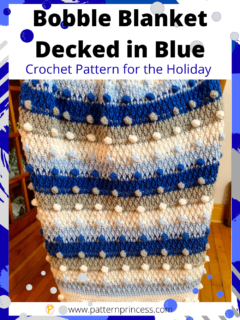 Bobble Blanket Decked in Blue