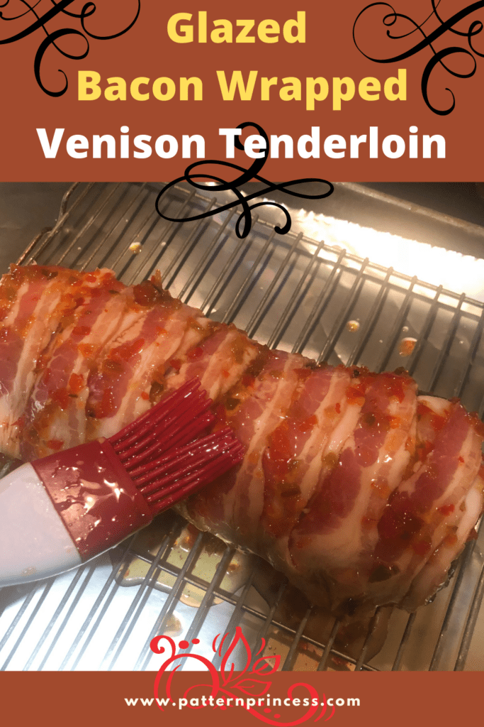 Glazed Bacon Wrapped Venison Tenderloin