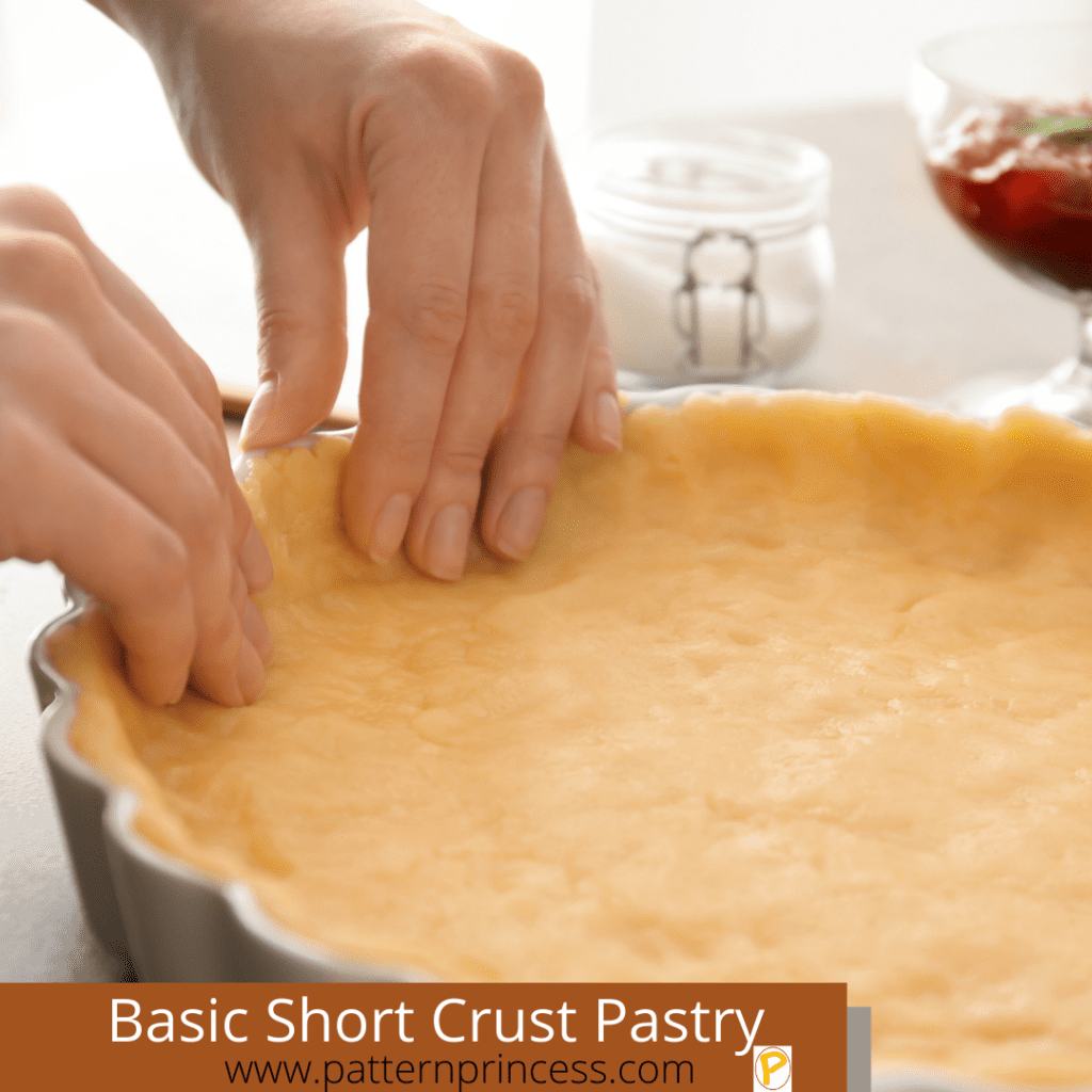 Basic Short Crust Pastry in Tart Pan