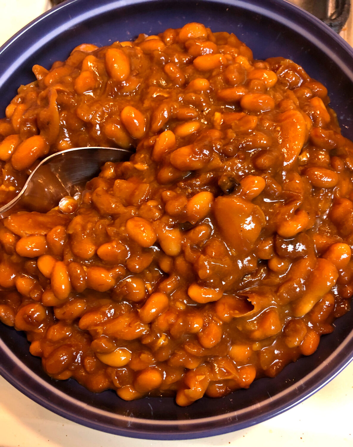 Slow Cooker Baked Beans Pattern Princess