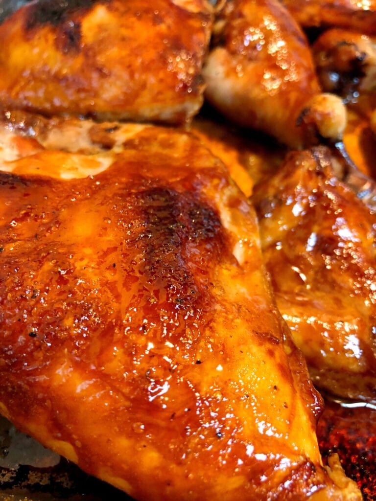 Glazed Chicken Served for Weeknight meal
