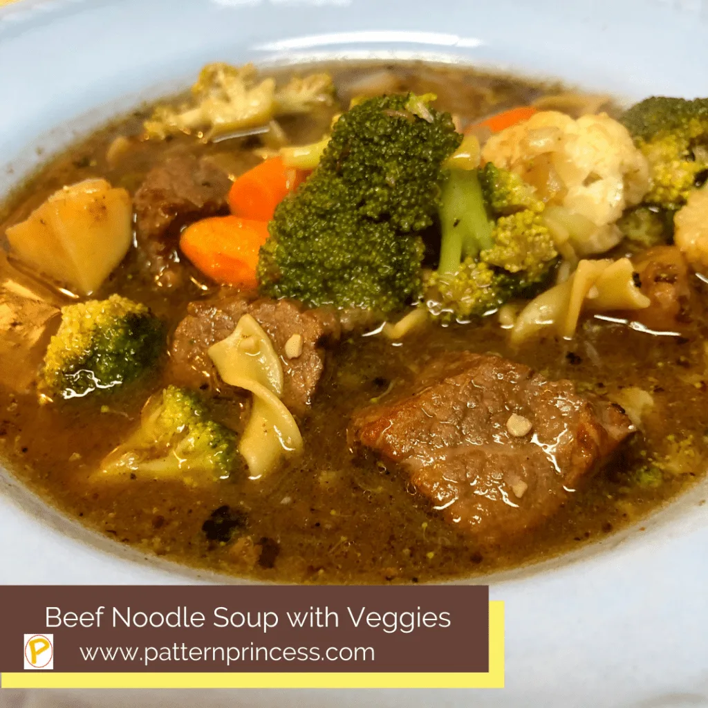 Beef Noodle Soup with Veggies