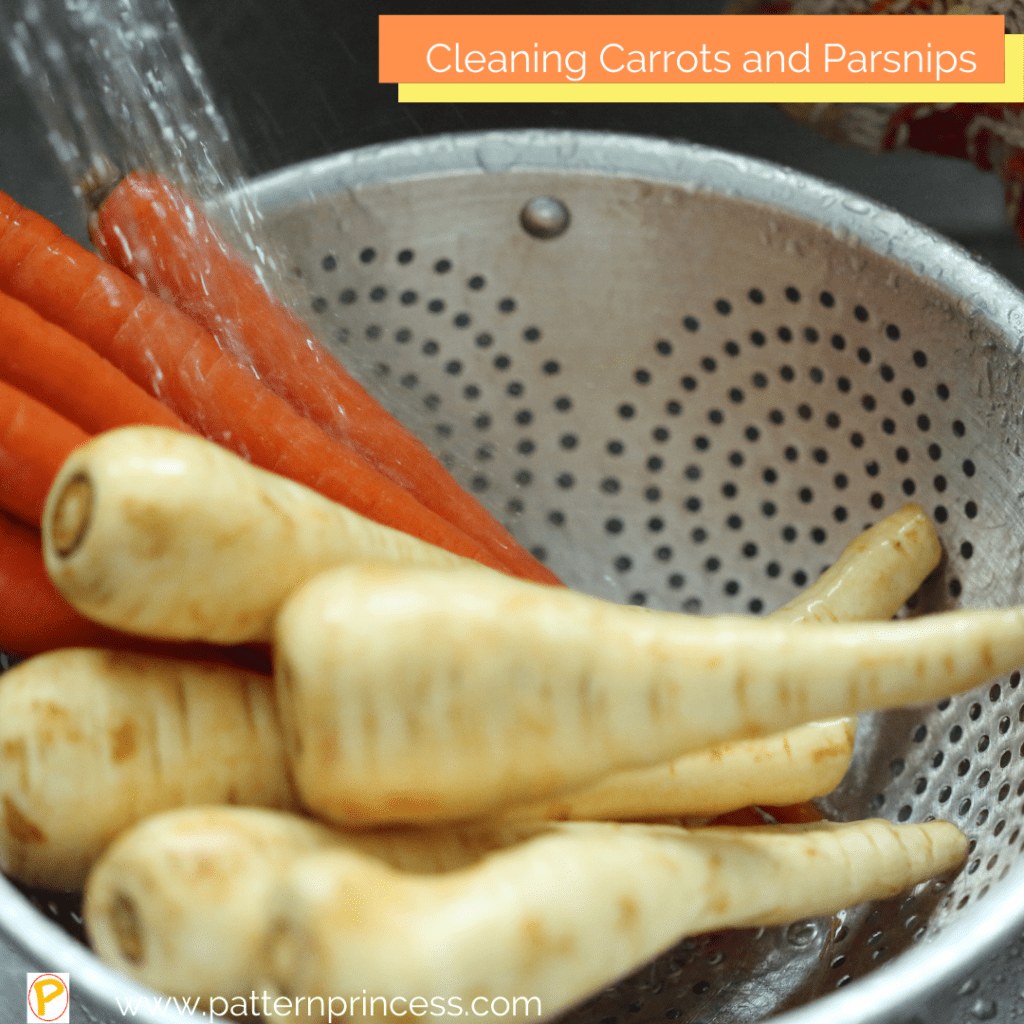 Cleaning Carrots and Parsnips