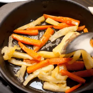 Fried Carrots and Parsnips