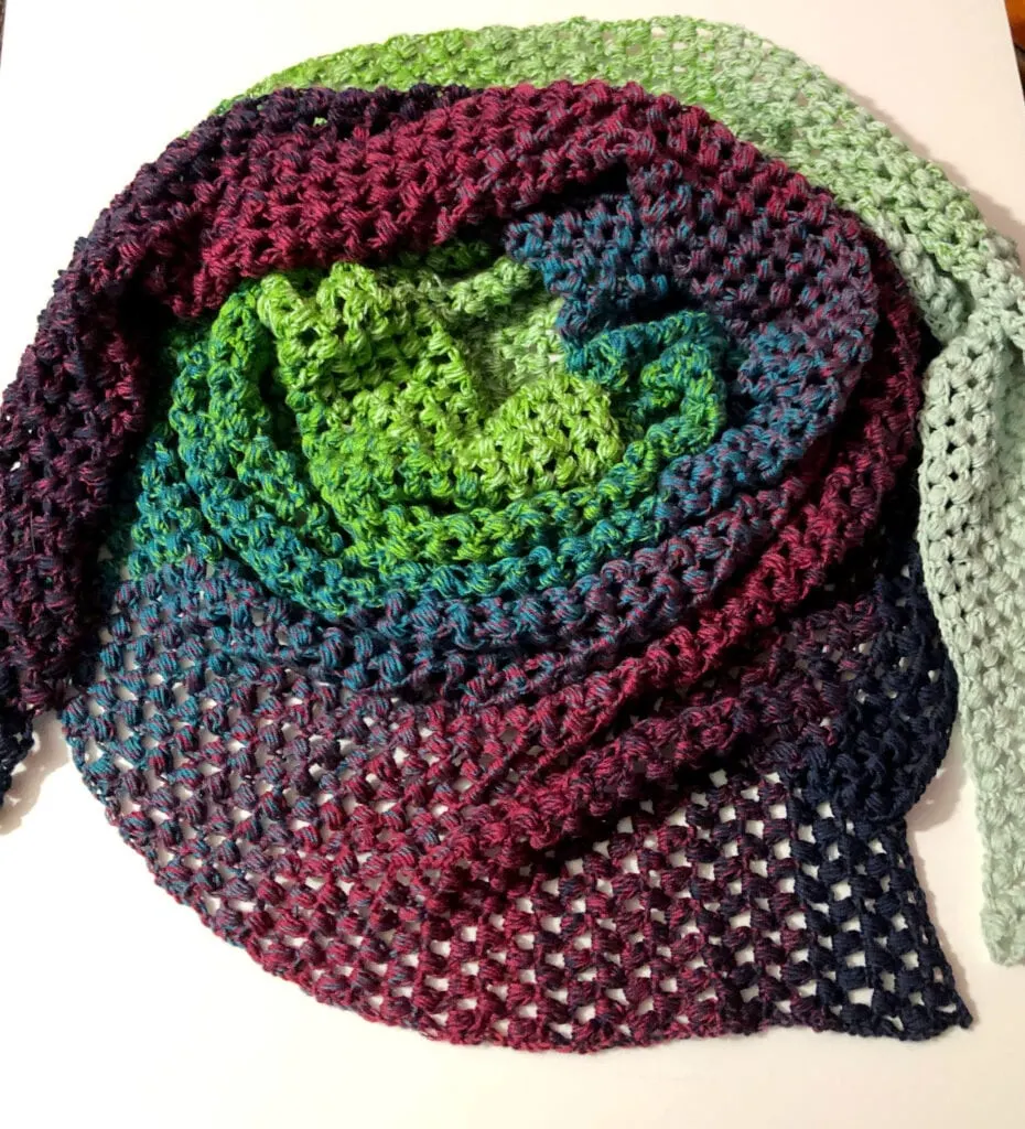 Serendipity Crochet Cowl Wrapped in Circle