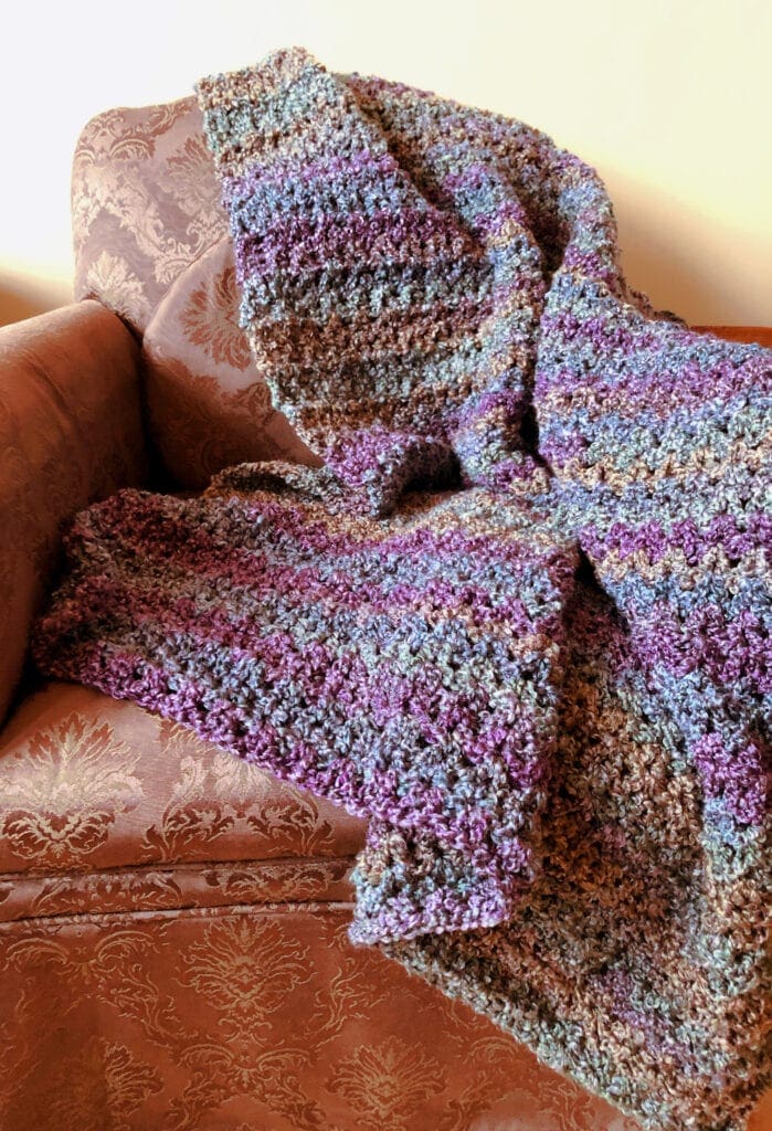 Easy Weekend Crochet Afghan Perfect for Beginners - Pattern Princess