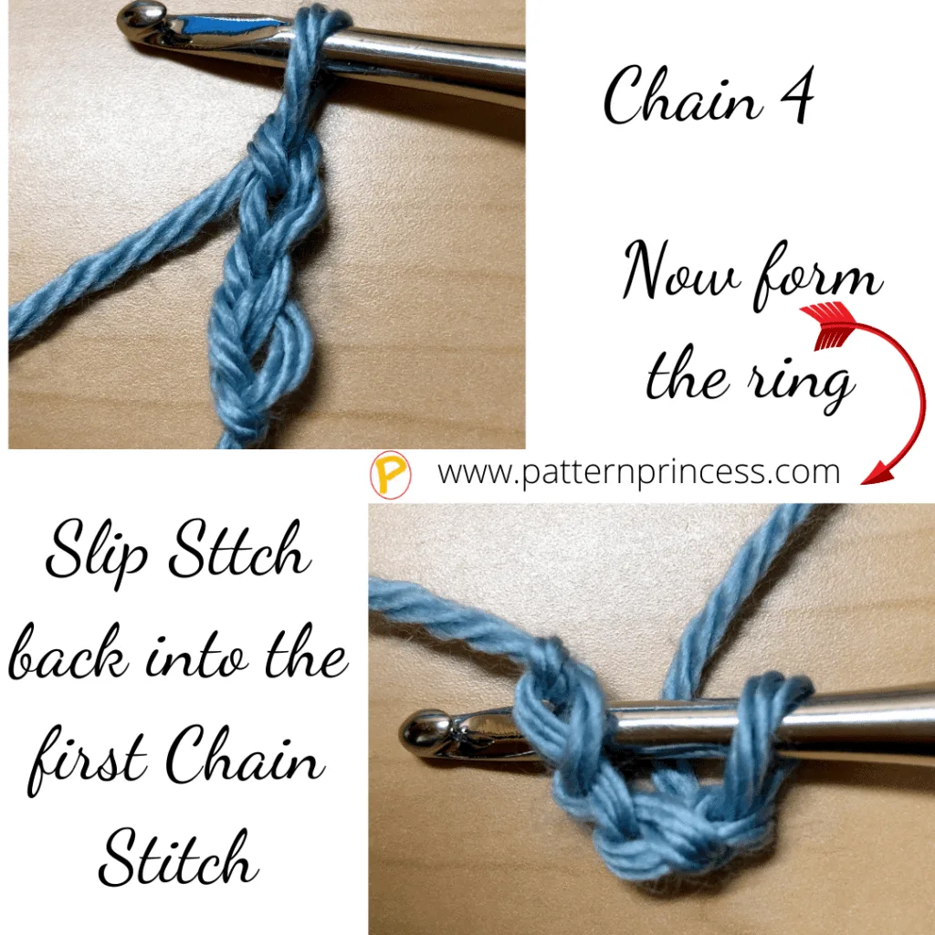 Chain Stitch to Form a Circle