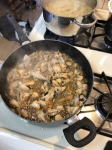 Cooking the Chicken in the Lemon Garlic Butter Sauce