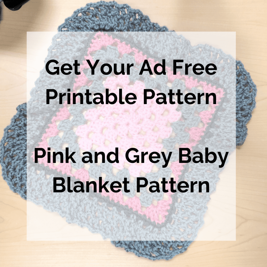 Get Your Ad Free Printable Pattern Pink and Grey Baby Blanket Pattern