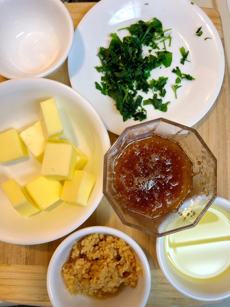 Honey Garlic Butter Ingredients