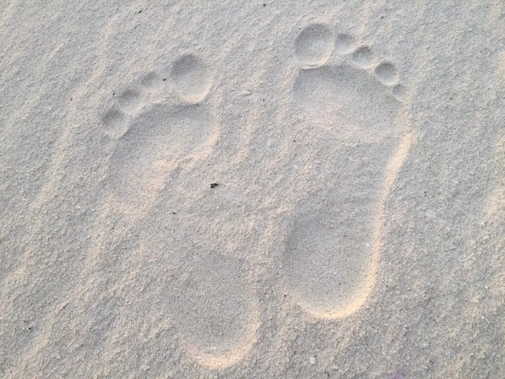 Footprints in the Sand Photo