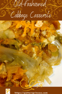 Old-Fashioned Cabbage Casserole - Pattern Princess