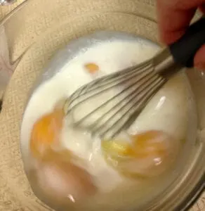 Whisking Milk and Eggs