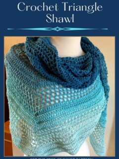 Summer Breeze Crochet Triangle Shawl