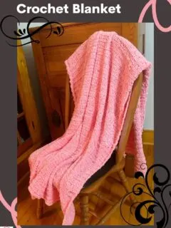 Velvet Yarn Crochet Blanket