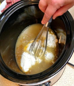 Adding Soup to Slow Cooker
