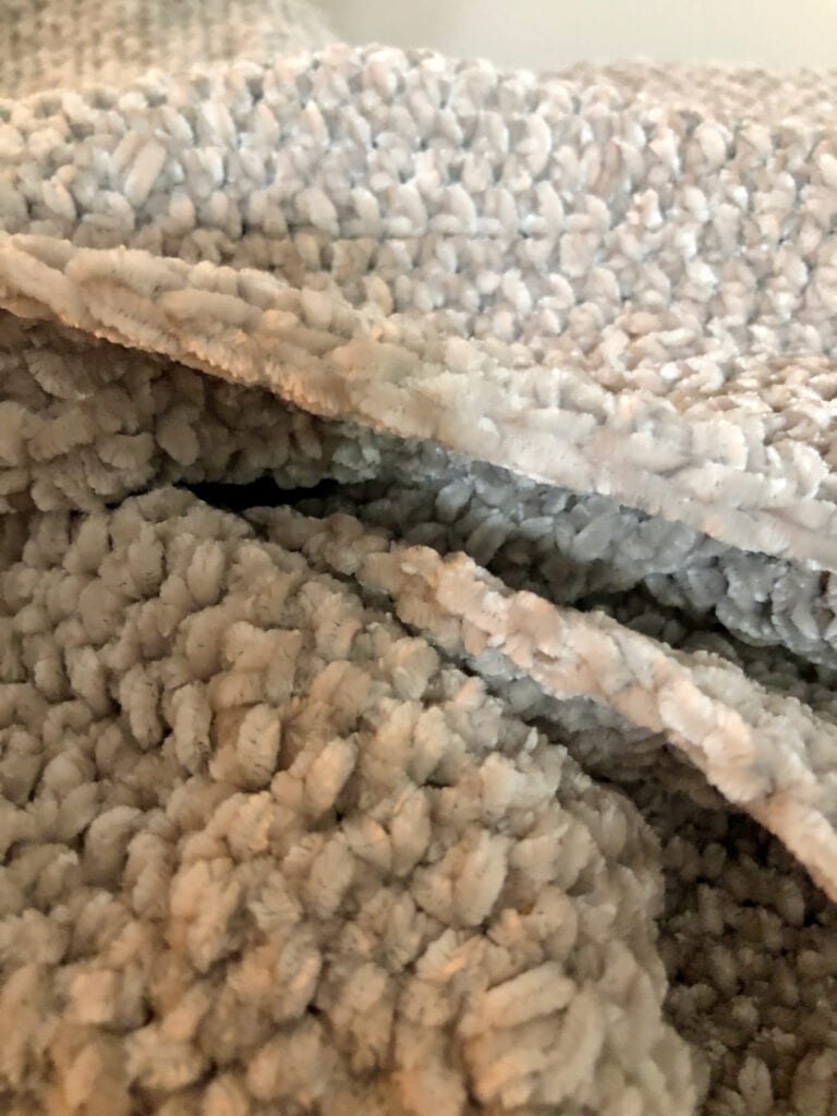 Close up of Chunky Velvet Yarn