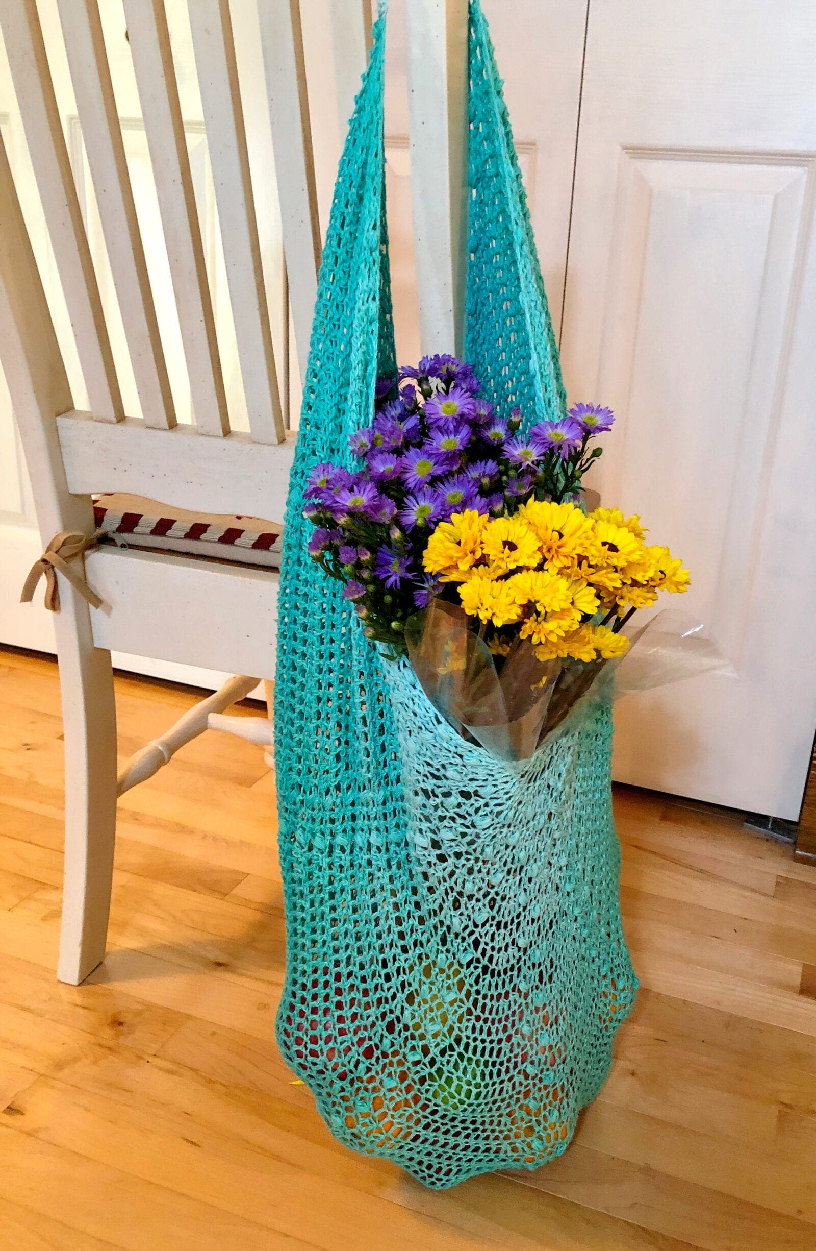 Large Crochet Mesh Market Bag Pattern Princess