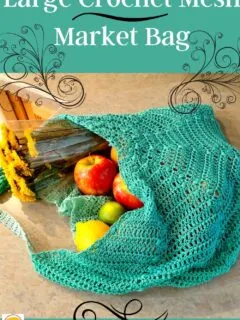 Large Crochet Mesh Market Bag