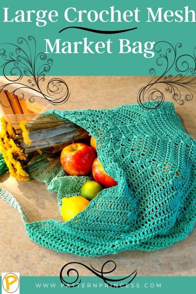 Large Crochet Mesh Market Bag