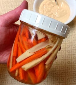 Pint of Pickled Daikon and Carrot