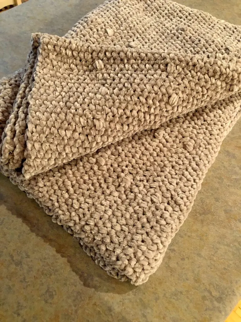 Texture and Bobbles Crochet Throw