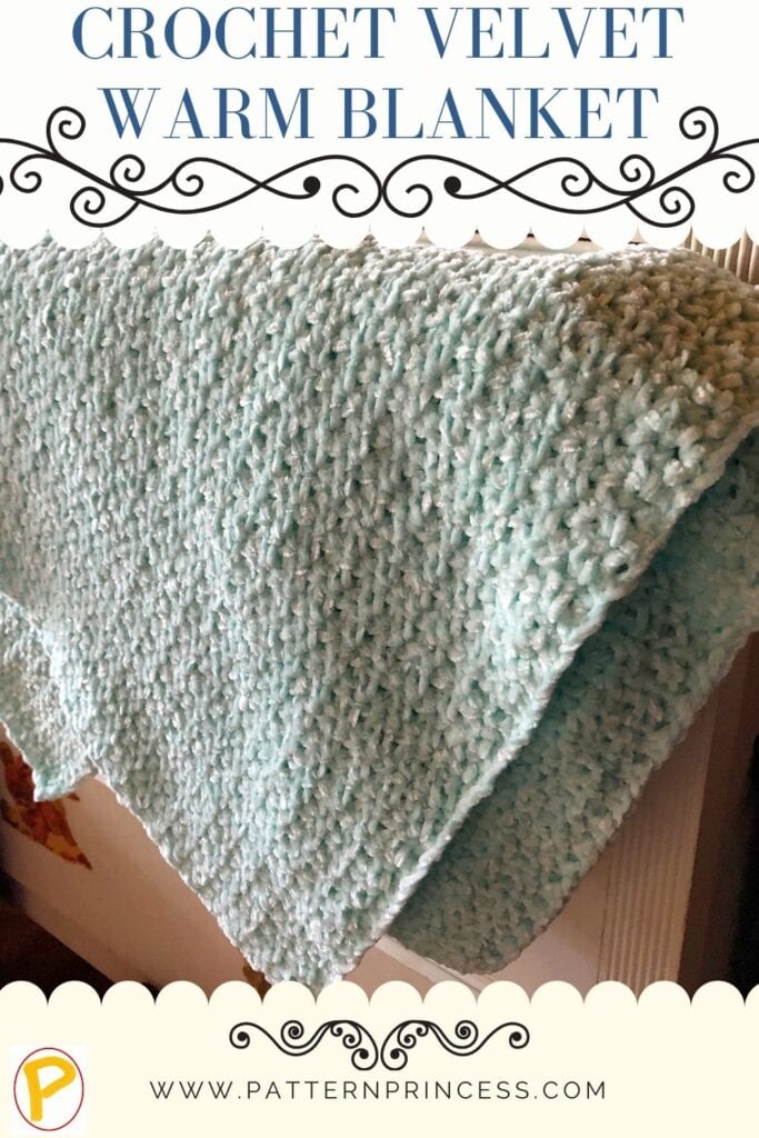 crochet velvet warm blanket (1)