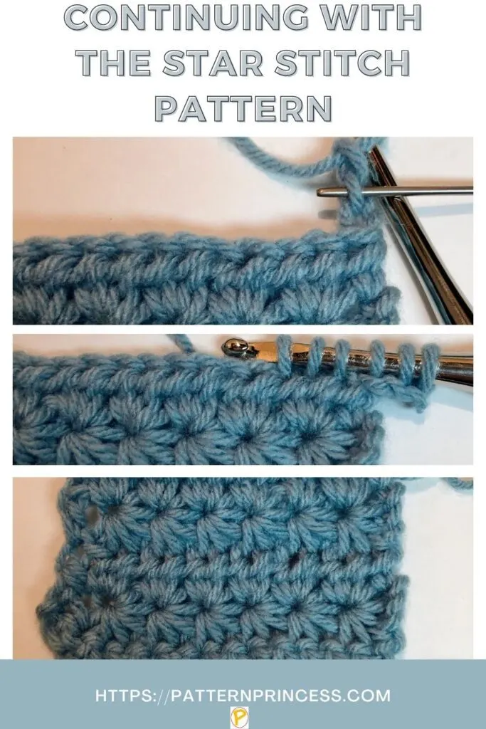 Crochet Star Stitch Tutorial Pattern Princess