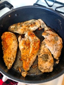 Cooking Chicken in Skillet