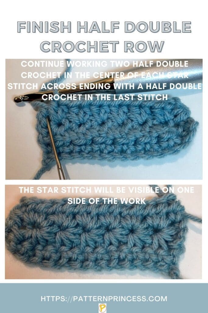 Finish the Half Double Crochet Row