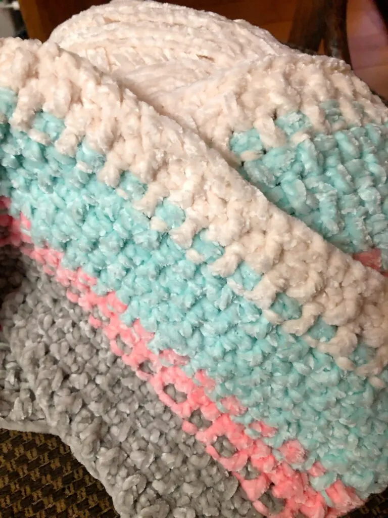 Crocheting with Velvet Yarn