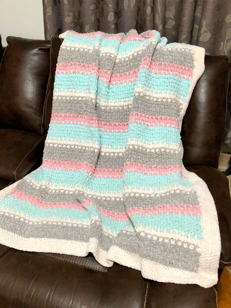 Large Fluffy Handmade Afghan