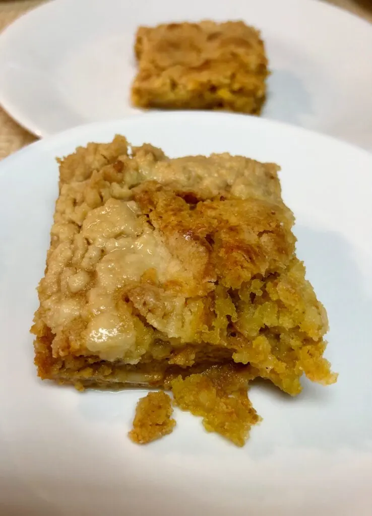 Pumpkin Pie Bars Dessert with Cake Mix Recipe - Pattern Princess